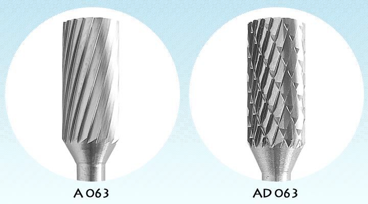 オナーロイ 超硬ロータリーカッター A063/AD063 3mm シャンク　ヘッド詳細