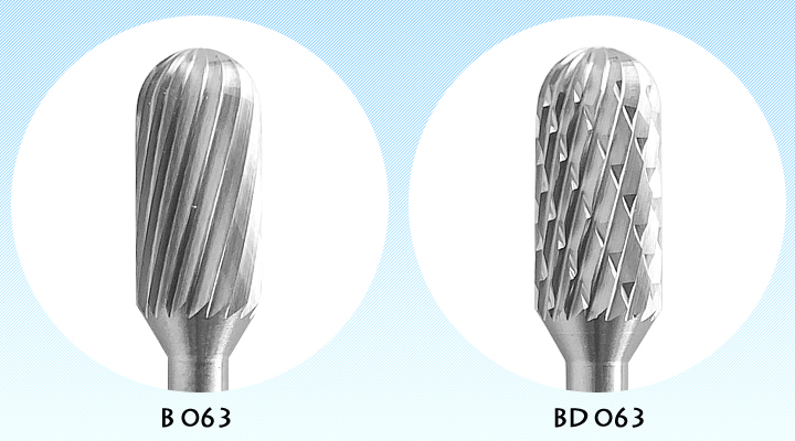 オナーロイ 超硬ロータリーカッター B063/BD063 3mm シャンク　ヘッド詳細