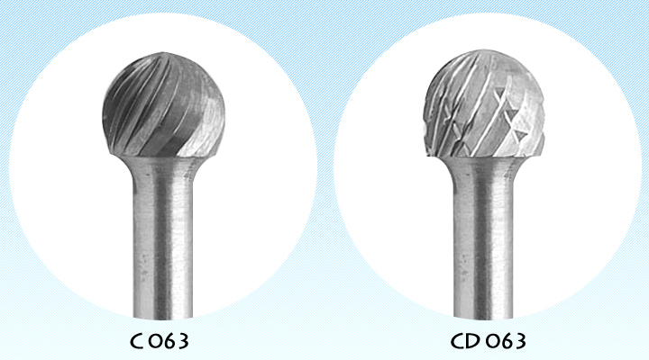 オナーロイ 超硬ロータリーカッター C063/CD063 3mm シャンク　ヘッド詳細